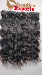 Cheveux humains vierges indiens de haute qualité, 100% bruts, alignés sur la cuticule, non traités, tissage ondulé (Bodywave), en paquet - Product Image 3