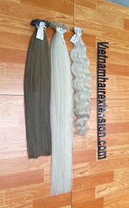Extensions de cheveux vietnamiennes en gros, haute qualité, pointe plate, pré-collées, cheveux humains vierges Remy, longueur 8"-40", 100g - Product Image 2