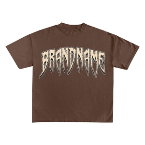 เสื้อยืดโอเวอร์ไซส์สีดำ ผ้าฝ้าย พิมพ์โลโก้ได้ สไตล์สตรีทแวร์ แขนสั้น เสื้อลำลอง ทรงบ็อกซี่ ผ้าฝ้าย 100% เสื้อยืดฤดูร้อน ใส่ได้ทั้งชายและหญิง - Product Image 3