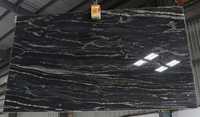 Granit hutan hitam lempengan besar Modern kualitas Premium untuk Vila meja lantai dan dinding tahan lama