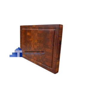 Planche à découper en teck massif, forme rectangulaire, épaisseur 2,0 cm, durable et anti-moisissure, compatible lave-vaisselle, pour la cuisine et la décoration intérieure - Product Image 6