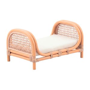 Lit de poupée Reborn très populaire, lit pour poupées, lit de poupée bébé, artisanat traditionnel en rotin, jouet durable pour enfants, vente en gros - Product Image 1