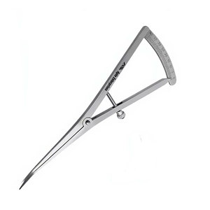 Calibrador Angulado de 6 Pulgadas para Mapeo Óseo, 0-40mm, Instrumento de Medición de Precisión, Acero Inoxidable, Calibrador Quirúrgico Oftalmológico Reutilizable - Product Image 3