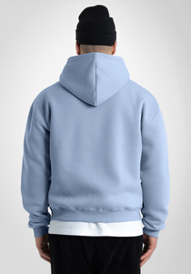 Y2K High Quality <b>Light</b> Blue Oversized 450GSM Hoodies Custom Logo Printing Embroidery 3d Customized Logo Hoodie and Sweatshirts - Product Image 4