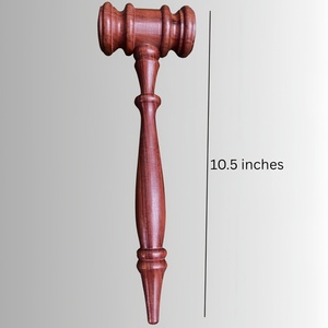 Marteau de juge en bois avec bloc sonore, marteau de la justice, décoration de salle d'audience, cadeau de bureau juridique, outils à main, manche ergonomique en bois - Product Image 5