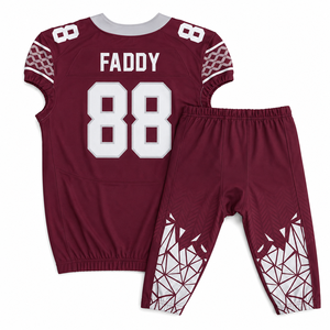 Ensembles d'uniformes de football américain personnalisés par sublimation, respirants, pour l'entraînement en équipe, maillot et pantalon de football, vêtements de sport - Product Image 2