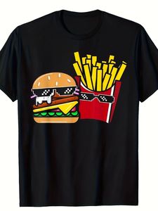 T-shirts pour hommes en coton 100% respirant, décontractés, brodés, tricotés, unis - Product Image 6