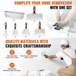 Set di 6 Utensili per Finitura Cartongesso Domestico, Include Spatola per Stucco - Product Image 3