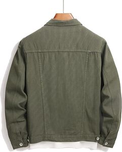 Veste en jean décontractée pour homme, 100 % coton, avec logo personnalisé sur le devant, respirante, écologique, séchage rapide, haute qualité, pour l'extérieur, vente en gros - Product Image 2