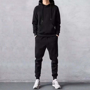 Nouveau Blouse à Capuche Homme Tendance Automne Hiver, Manches Longues, Coupe Ample, Couleur Unie, Style Urbain, en Polaire, Blanc, Vente en Gros - Product Image 2