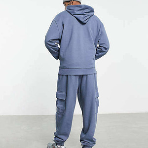 High Quality Winter Two Piece Baggy <b>Sweatpants</b> and Hoodie Set Men Custom Heavyweight <b>Oversized</b> Pullover Hoodie Men Tracksuits - Product Image 5