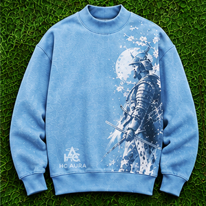 Sweat-shirt unisexe personnalisable bleu ciel à col montant, nouvelle impression, en coton, coupe classique, manches longues, design respirant, très demandé - Product Image 1