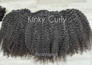 KINKY RIZLY RAW HAIR VIETNAMÉS Cabello humano virgen RIZADO TEXTURAS para MUJERES NEGRAS - Product Image 3