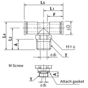 Connecteurs AT3 NITTA PUSH ONE MINI TYPE - Product Image 1