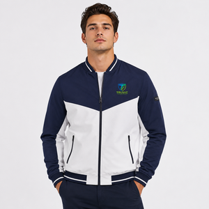 New Men's Bomber <b>Jacket</b> Embroidered Winter Pattern Bomber <b>Jacket</b> High Quality Casual Turtleneck Solid Warm Filling Breathable - Product Image 1