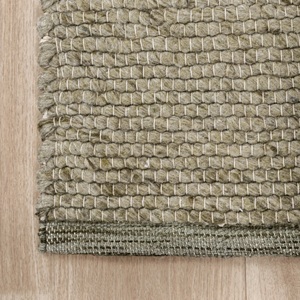 Modern Scandinavian Abstract Wool/Cotton Eco-Friendly <b>Flat</b> Pile Handmade Braided <b>Woven</b> Area <b>Rugs</b> for Bedroom - Product Image 1
