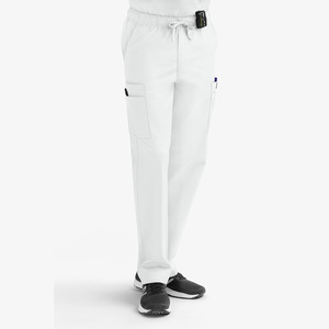 Pantalones Médicos Blancos Unisex con Bolsillos Tipo Cargo, Pantalones Médicos de Primera Calidad para Hombre, Estilo Jogger - Product Image 1