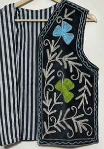Chaleco de Terciopelo y Algodón con Bordado Floral Maaunique, Estilo Boho Indio Étnico, Vintage, de Secado Rápido y Transpirable para Exteriores - Product Image 5