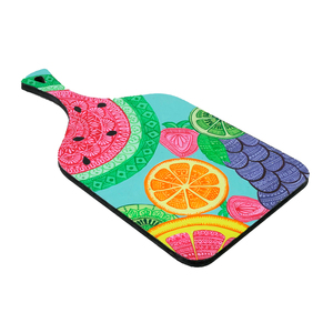 Planche à découper ronde imprimée de haute qualité pour fromages et fruits, design élégant à prix réduit - Product Image 4