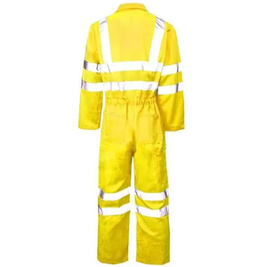 Wholesale Supplier Stocks Custom High Visibility Mechanic Coveralls Workwear Industrial <b>Construction</b> Safety <b>Uniform</b> Polyester - Product Image 5