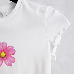 Camiseta Corta Informal de Manga Corta para Mujer, Transpirable, con Cuello Redondo, Camiseta Corta de Primavera - Product Image 5