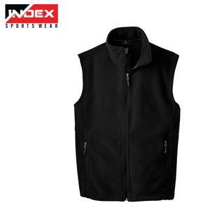 <b>Men</b> Puller Fleece <b>Vest</b> Warm Sleeveless Jacket Zipper Closure Soft Fabric Winter Outdoor <b>Gym</b> Sportswear <b>Vest</b> - Product Image 4