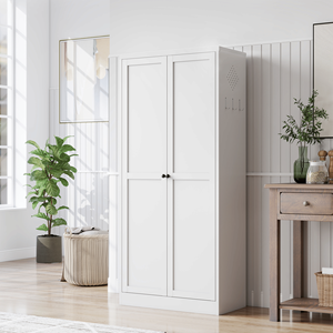 Armadio Dispensa Autoportante in Metallo Bianco da 61 Pollici, 4 Ripiani Regolabili (Capacità 50 kg), Unità di Stoccaggio per Cucina - Product Image 4