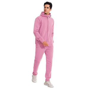 Custom Heavyweight Cotton <b>Polyester</b> <b>Hoodie</b> and Sweatpants Set 2 Pieces Blank Vintage Sweatsuits Tracksuits for Unisex - Product Image 2