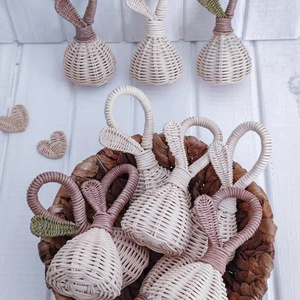 Juguete de Mimbre para Niños en Oferta, Sonajero de Mimbre Hecho a Mano, Campana Decorativa Navideña, Proveedor de Vietnam - Product Image 1