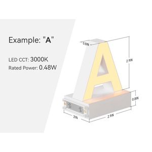 Luce LED Magnetica a Forma di Cuore 3.7'' Prodotto di Illuminazione Decorativa D0100XU3VG7 - Product Image 3