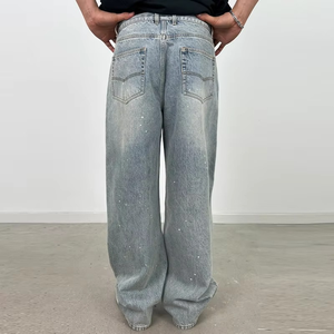 Pantalones Vaqueros para Hombre, 100% Algodón, Alta Calidad, Estilo Casual, Pantalones Cargo, Corte Holgado, Lavado Enzimático - Product Image 4
