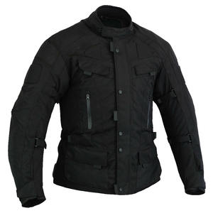Chaqueta de Motocicleta StormRide Negra de Textil con Paneles Naranjas, Equipo de Protección para Motociclistas - Product Image 3