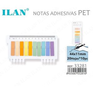 อิล สติกกี้โน้ตส์ เพ็ท 44x11 มม- 20 แผ่น 10 สี คละสี - Product Image 3