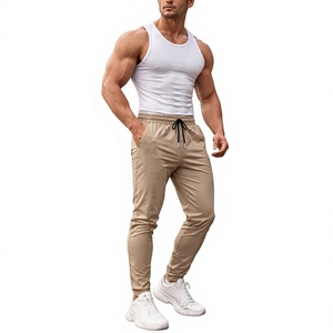 <b>Men's</b> <b>Navy</b> Blue Drawstring Sweatpants Mid Waist Regular Fit Polyester <b>Joggers</b> Casual Style Autumn Wear Pockets Plus Size - Product Image 5