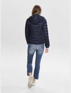 Women's Lightweight <b>Packable</b> Hooded Winter Quilted Puffer <b>Jacket</b> with Detachable Sleeves & Hat Water Resistant Polyester/Cotton - Product Image 4