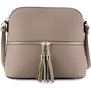 <b>Pebbled</b> PU Leather Crossbody Bag Women Lightweight Shoulder Purse Zipper Messenger Handbag for Daily Travel - Product Image 1