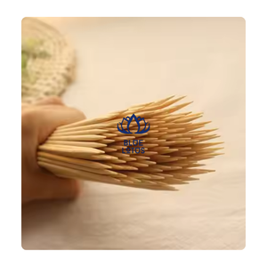 NOUVEAU DESIGN Brochettes jetables en bambou naturel résistantes à la chaleur pour poulet, bœuf, fruits de mer, légumes, kebab et barbecue, écologiques - Product Image 1