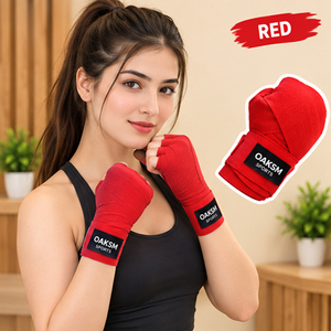 Bandages de sport en gros pour la boxe professionnelle et les salles de sport, 3M 4.5M, respirants et absorbants la transpiration, avec gants intérieurs intégrés - Product Image 2