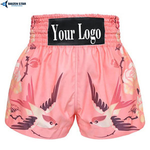 High Quality Boxing Shorts Men Elastic Waist Breathable Sports Training Shorts Custom Branding Available - Product Image 2