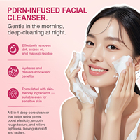 Nettoyant Visage OEM Hydratant Doux à la Rose PDRN Rajeunissant Élimine les Impuretés Soin Coréen pour le Visage