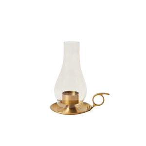Stylish Nordic Luxury Metal & Glass <b>Hurricane</b> Candle Holder New Design Wedding Decorative Candle Stand for Christmas - Product Image 2