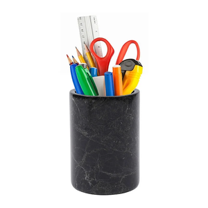 Square Shape <b>White</b> marble <b>Pen</b>/Pencil/Color/Markle/Scissor Storage Crafts Perfect For Desktop With Amazing Price - Product Image 2