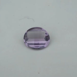 Gemas de Amatista Cortadas con Láser, Piedra Facetada en Forma de Barril Violeta, Grado AAA - Product Image 1