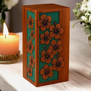 Custom Engraved Wooden Resin Urn <b>Box</b>: Pet/Human Memorial <b>Keepsake</b> urn Memorial <b>Keepsake</b> by AYAANS - Product Image 1