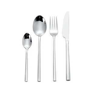 Ensemble de couverts traditionnels en acier inoxydable plaqué or de conception haut de gamme avec poignées design pour cadeaux et usage domestique - Product Image 6