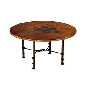 Handmade Metal Coffee <b>Table</b> With Wooden <b>Top</b> Artisan Crafted Furniture Piece Unique Design Premium Quality Materials - Product Image 1