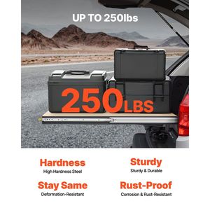 Guide per cassetti per impieghi gravosi da 60 pollici, 1 paio, con cuscinetti a sfera bloccabili, estensione completa a 3 sezioni, capacità di carico 250 libbre, montaggio laterale - Product Image 2