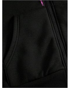 Sudadera con capucha de forro polar cálida para hombre, con cremallera, bolsillos, ajuste regular, forro interior acogedor, de secado rápido, transpirable, 380g de alta calidad - Product Image 3