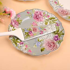 Juego de Vajilla de Porcelana China Azure Blossom de 8 Piezas con Acabado Espejo, Apto para Lavavajillas - Product Image 2