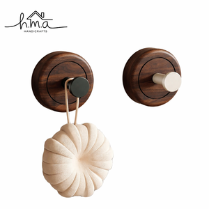 Natural Beech Wood 4 <b>Hooks</b> Wall Mounted <b>Tool</b> Rack Eco-Friendly Multifunction - Product Image 2